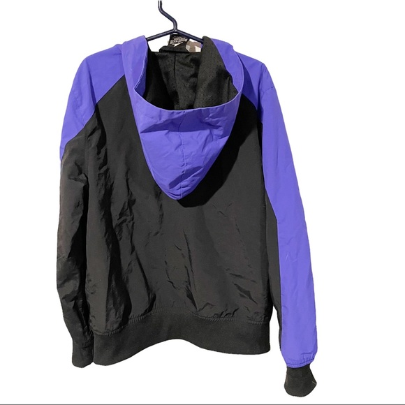 Nike Jordan Kids Youth 8/10 Boys Jacket Windbreaker Lightweight Black Purple - Picture 4 of 4